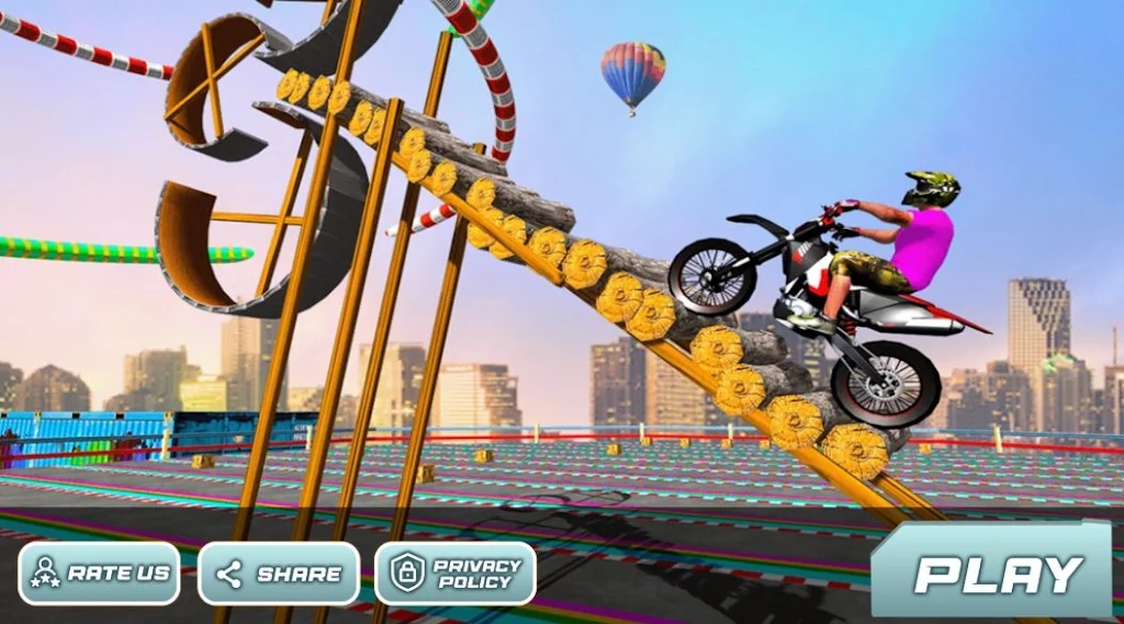 极限天空摩托特技游戏龙年版本下载-极限天空摩托特技手机版下载v1.0