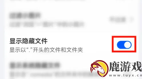 华为文件管理如何显示隐藏文件