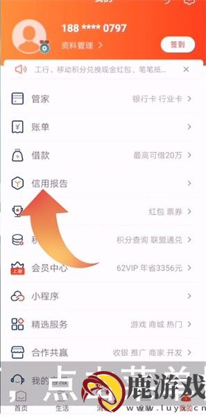 云闪付如何查征信报告